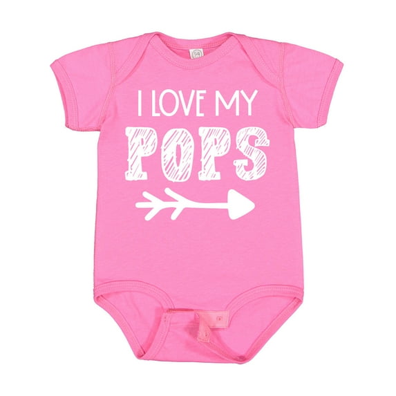 Inktastic I Love My Pops with Arrow Boys or Girls Baby Bodysuit