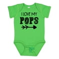 thumbnail image 1 of Inktastic I Love My Pops with Arrow Boys or Girls Baby Bodysuit, 1 of 5