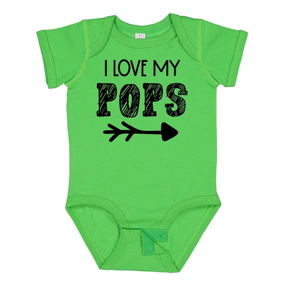 Inktastic I Love My Pops with Arrow Boys or Girls Baby Bodysuit