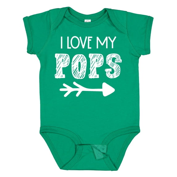 Inktastic I Love My Pops with Arrow Boys or Girls Baby Bodysuit