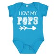 thumbnail image 1 of Inktastic I Love My Pops with Arrow Boys or Girls Baby Bodysuit, 1 of 5