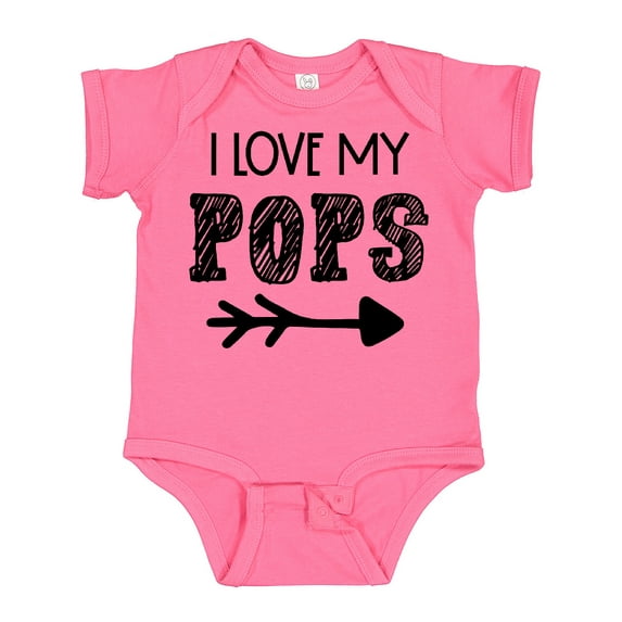 Inktastic I Love My Pops with Arrow Boys or Girls Baby Bodysuit