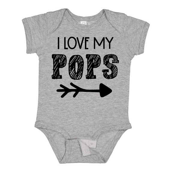 Inktastic I Love My Pops with Arrow Boys or Girls Baby Bodysuit