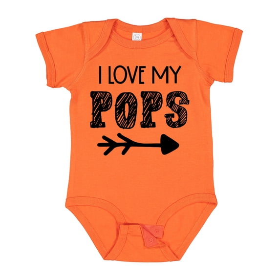 Inktastic I Love My Pops with Arrow Boys or Girls Baby Bodysuit