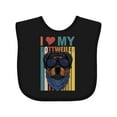 thumbnail image 1 of Inktastic I Love My Rottweiler Dog Boys or Girls Baby Bib, 1 of 4