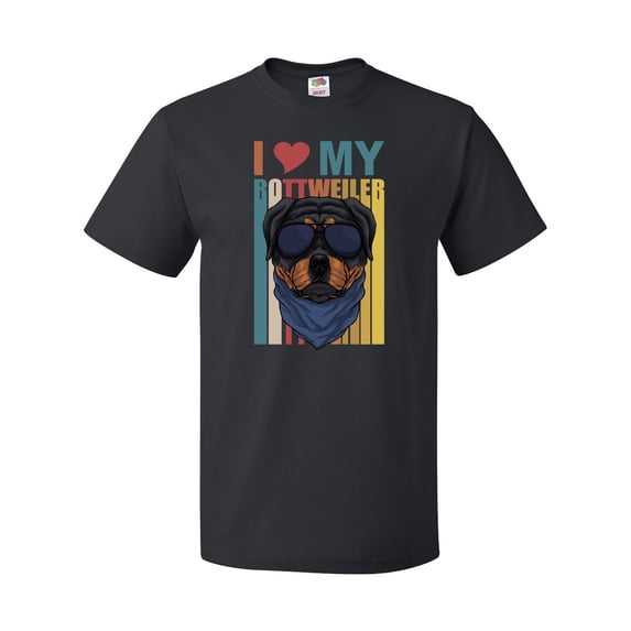 Inktastic I Love My Rottweiler Dog T-Shirt