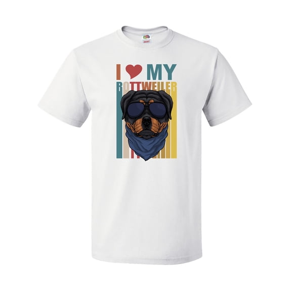 Inktastic I Love My Rottweiler Dog T-Shirt