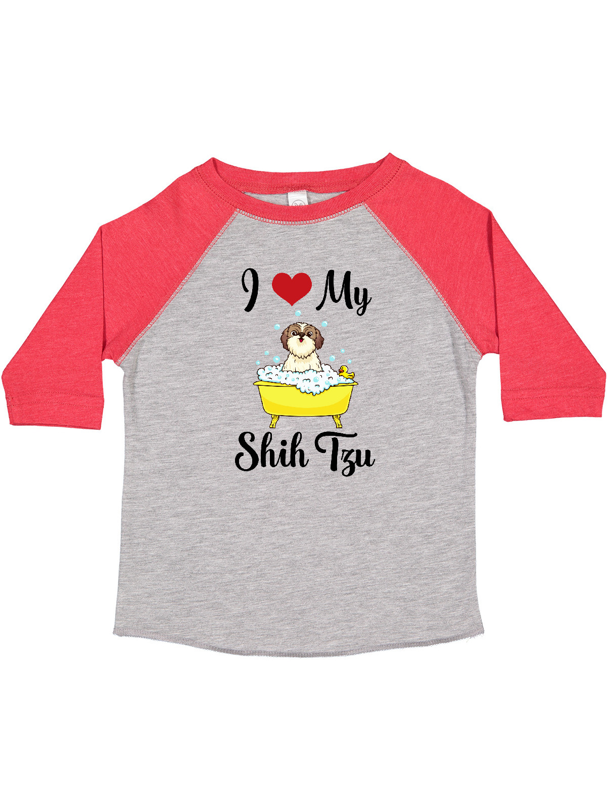 Inktastic I Love My Shih Tzu Dog Gifts Boys or Girls Toddler T-Shirt - image 1 of 4