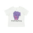 thumbnail image 1 of Inktastic I Love My Sissy Elephant Purple Pink Boys or Girls Toddler T-Shirt, 1 of 5