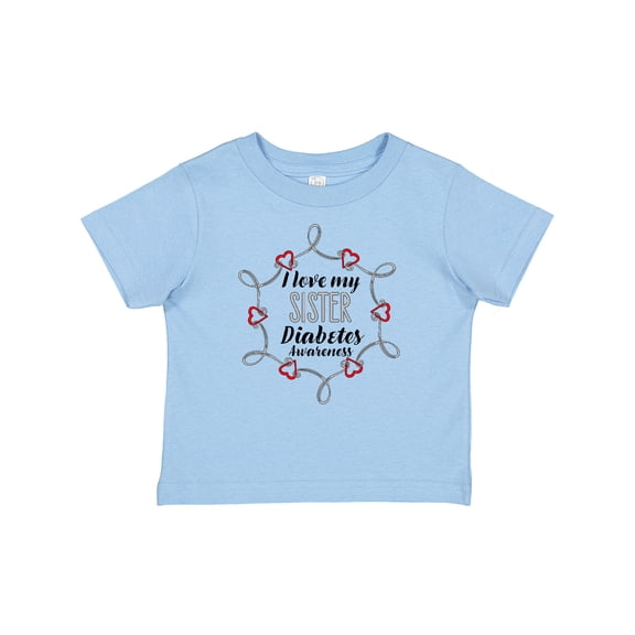 Inktastic I Love My Sister Diabetes Awareness Boys or Girls Baby T-Shirt