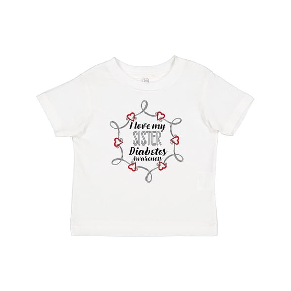 Inktastic I Love My Sister Diabetes Awareness Boys or Girls Baby T-Shirt