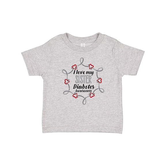 Inktastic I Love My Sister Diabetes Awareness Boys or Girls Baby T-Shirt