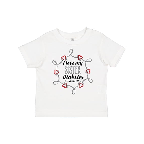 Inktastic I Love My Sister Diabetes Awareness Boys or Girls Toddler T-Shirt