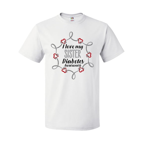 Inktastic I Love My Sister Diabetes Awareness T-Shirt