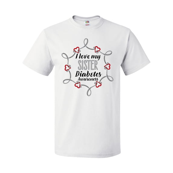 Inktastic I Love My Sister Diabetes Awareness T-Shirt