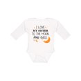 thumbnail image 1 of Inktastic I Love My Sister To The Moon and Back Boys or Girls Long Sleeve Baby Bodysuit, 1 of 5
