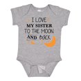 thumbnail image 1 of Inktastic I Love My Sister to the Moon and Back Boys or Girls Baby Bodysuit, 1 of 5