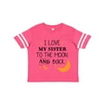 thumbnail image 1 of Inktastic I Love My Sister to the Moon and Back Boys or Girls Toddler T-Shirt, 1 of 5