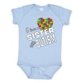thumbnail image 1 of Inktastic I Love My Sister with Autism Boys or Girls Baby Bodysuit, 1 of 5