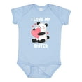 thumbnail image 1 of Inktastic I Love My Sister with Panda Illustration Boys or Girls Baby Bodysuit, 1 of 5