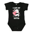 thumbnail image 1 of Inktastic I Love My Sister with Panda Illustration Boys or Girls Baby Bodysuit, 1 of 5