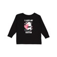 thumbnail image 1 of Inktastic I Love My Sister with Panda Illustration Boys or Girls Long Sleeve Toddler T-Shirt, 1 of 5