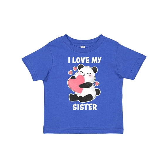 Inktastic I Love My Sister with Panda Illustration Boys or Girls Toddler T-Shirt