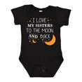thumbnail image 1 of Inktastic I Love My Sisters to the Moon and Back Boys or Girls Baby Bodysuit, 1 of 5