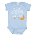 thumbnail image 1 of Inktastic I Love My Sisters to the Moon and Back Boys or Girls Baby Bodysuit, 1 of 5