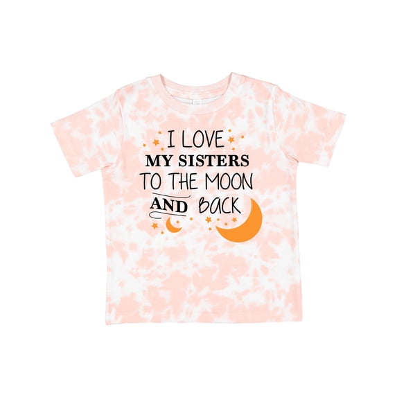 Inktastic I Love My Sisters to the Moon and Back Boys or Girls Toddler T-Shirt