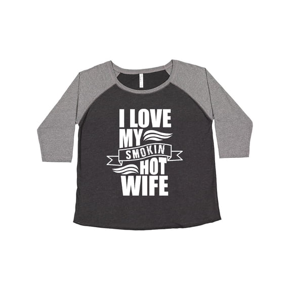 Inktastic I Love My Smokin Hot Wife Women's Plus Size T-Shirt