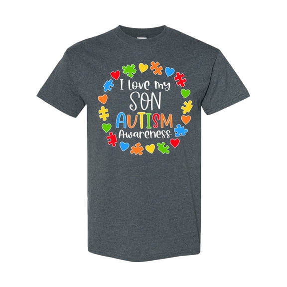 Inktastic I Love My Son Autism Awareness T-Shirt