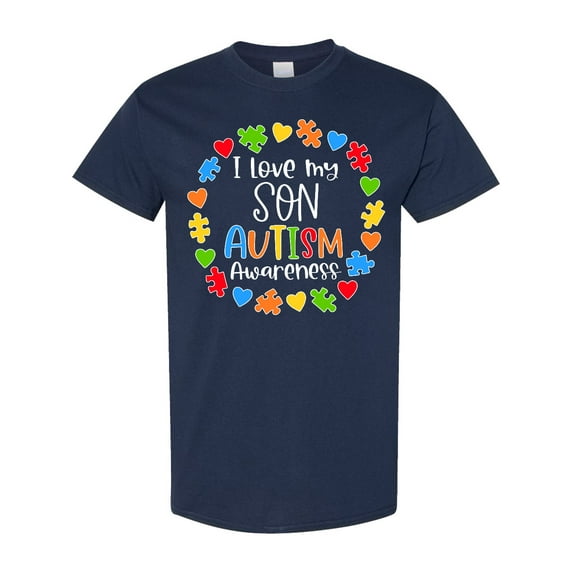 Inktastic I Love My Son Autism Awareness T-Shirt