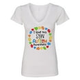thumbnail image 1 of Inktastic I Love My Son Autism Awareness Women's V-Neck T-Shirt, 1 of 5
