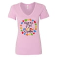 thumbnail image 1 of Inktastic I Love My Son Autism Awareness Women's V-Neck T-Shirt, 1 of 5