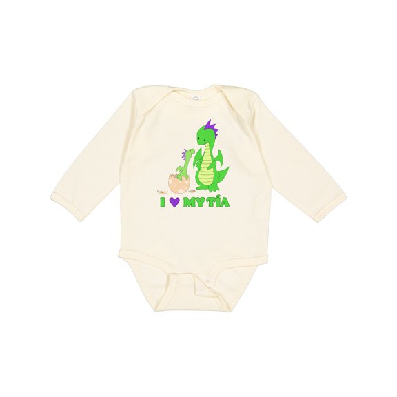 Inktastic I Love My TÃa Boys or Girls Long Sleeve Baby Bodysuit