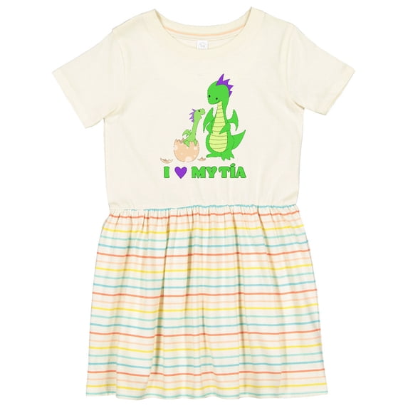 Inktastic I Love My Tía Girls Toddler Dress