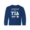 thumbnail image 1 of Inktastic I Love My Tía with Arrow Long Sleeve Youth T-Shirt, 1 of 5