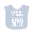 thumbnail image 1 of Inktastic I Love My Tattooed & Bearded Uncle Boys Baby Bib, 1 of 4