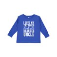 thumbnail image 1 of Inktastic I Love My Tattooed & Bearded Uncle Boys Long Sleeve Toddler T-Shirt, 1 of 5