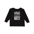 thumbnail image 1 of Inktastic I Love My Tattooed & Bearded Uncle Boys Long Sleeve Toddler T-Shirt, 1 of 5