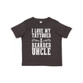 thumbnail image 1 of Inktastic I Love My Tattooed & Bearded Uncle Boys Toddler T-Shirt, 1 of 5