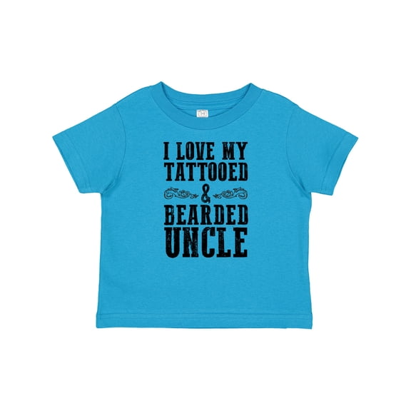 Inktastic I Love My Tattooed & Bearded Uncle Boys or Girls Baby T-Shirt