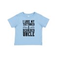 thumbnail image 1 of Inktastic I Love My Tattooed & Bearded Uncle Boys or Girls Baby T-Shirt, 1 of 5