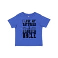 thumbnail image 1 of Inktastic I Love My Tattooed & Bearded Uncle Boys or Girls Toddler T-Shirt, 1 of 5