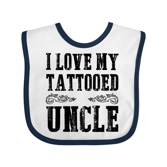 Inktastic I Love My Tattooed Uncle Boys Baby Bib