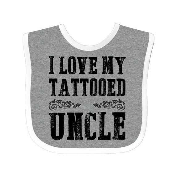 Inktastic I Love My Tattooed Uncle Boys Baby Bib