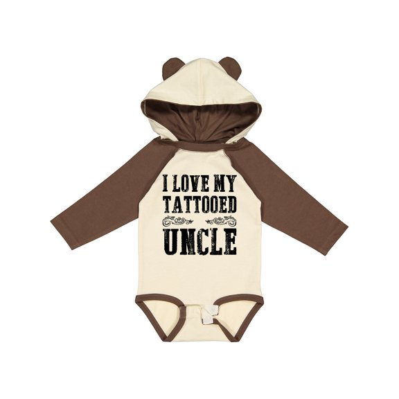 Inktastic I Love My Tattooed Uncle Boys Long Sleeve Baby Bodysuit
