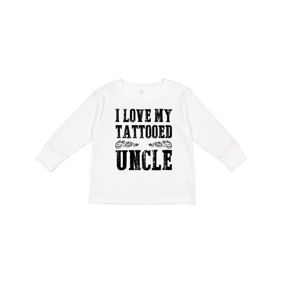 Inktastic I Love My Tattooed Uncle Boys Long Sleeve Toddler T-Shirt