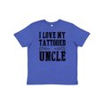 thumbnail image 1 of Inktastic I Love My Tattooed Uncle Youth T-Shirt, 1 of 5